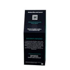 A tall, narrow product box for Bourbon Minero coffee, featuring a dark charcoal gray and black design with teal text and accents, set against a plain white background.