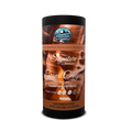 A single cylindrical canister of Broken Road Coffee Signature Collection Grand Canyon Instant Roasted Almond + Berry coffee, shown on a canyon and black background.