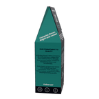 A tall, narrow green coffee product Huehuetenango coffee broken road coffee company