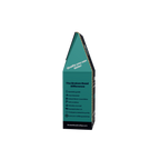 A tall, narrow product box for Broken Road Coffee, featuring a teal and black design with white text on a plain white background.