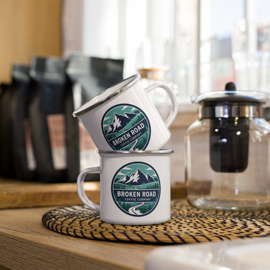 Enamel Mug Double Logo