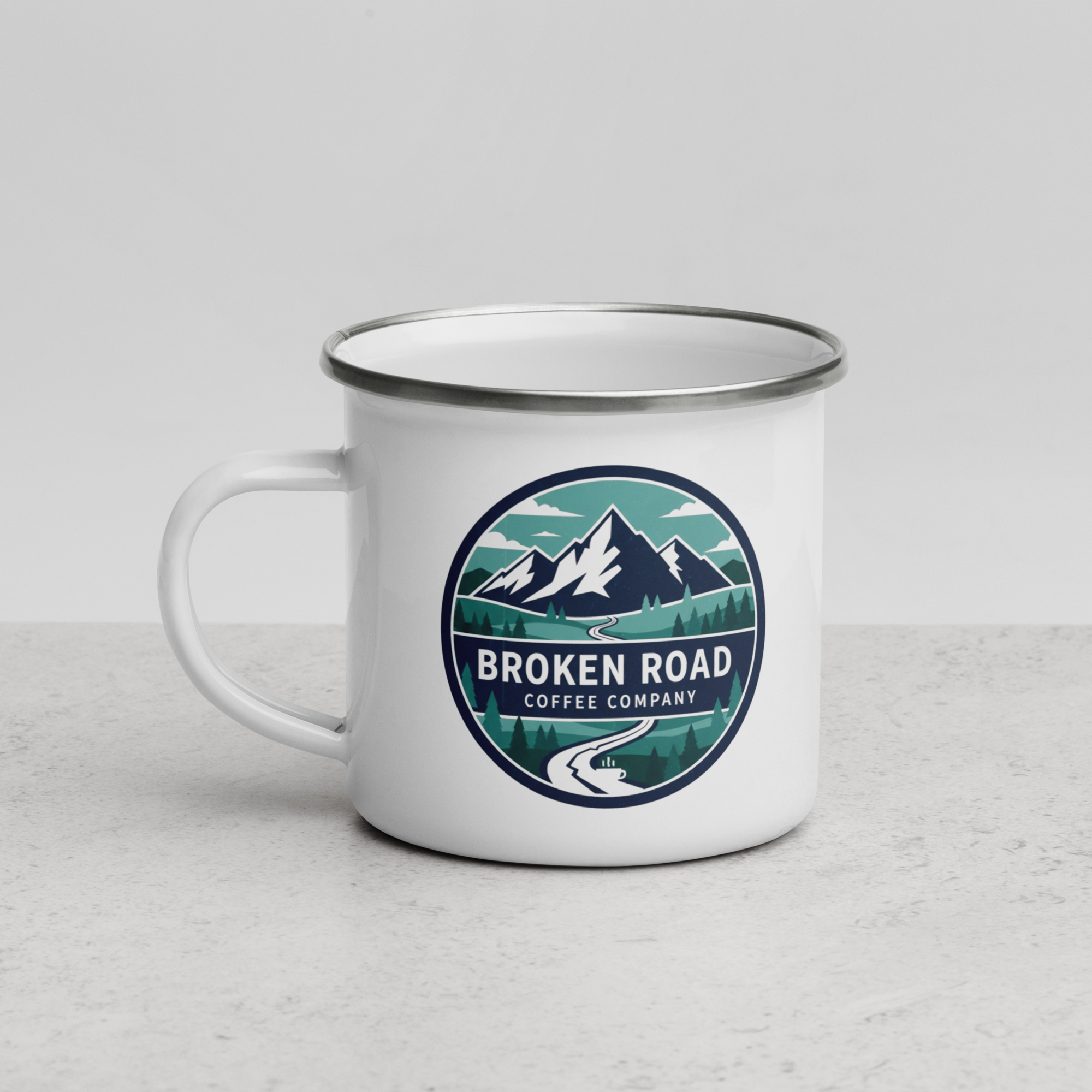 Enamel Mug Double Logo
