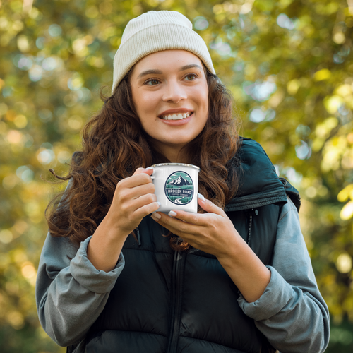 Enamel Mug Double Logo