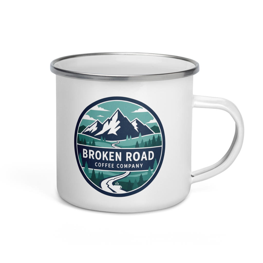 Enamel Mug Double Logo
