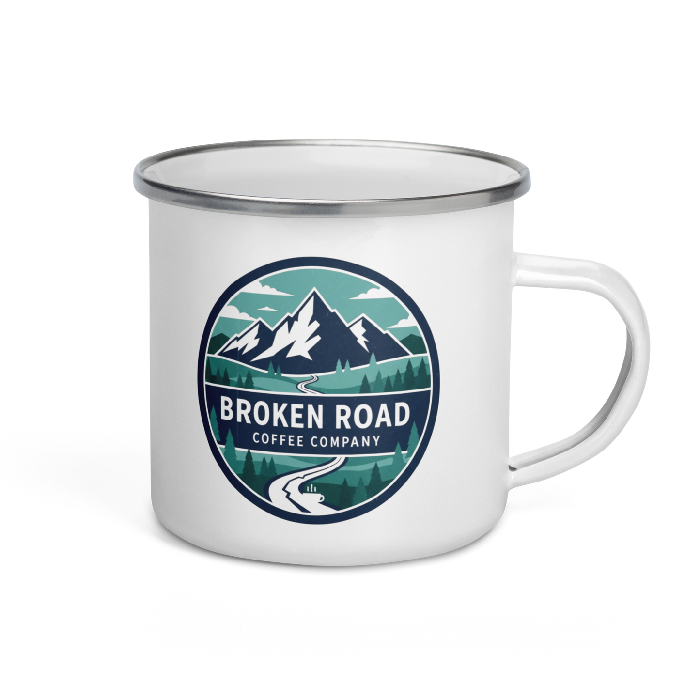 Enamel Mug Double Logo