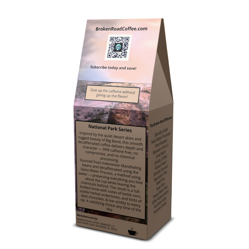 Big Bend - Swiss Water Decaffeinated Coffee