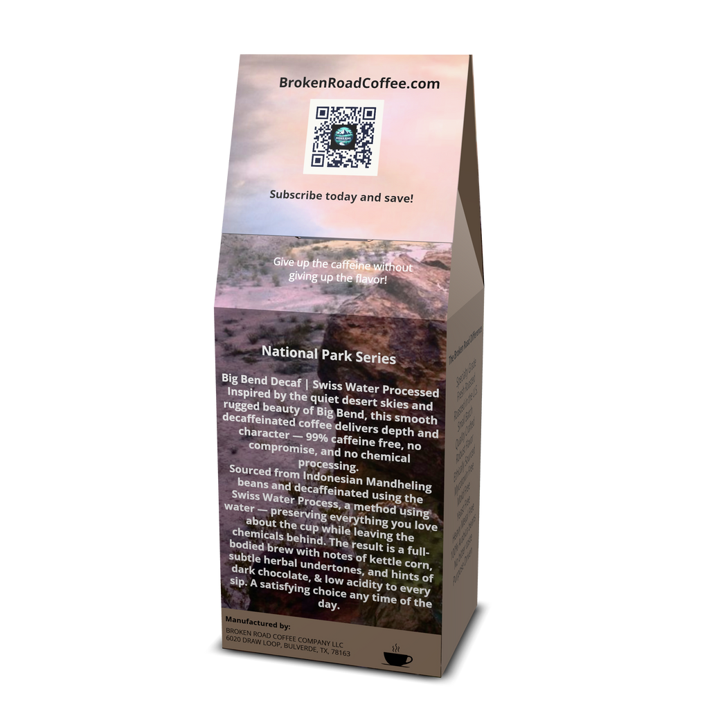 Big Bend - Swiss Water Decaffeinated Coffee