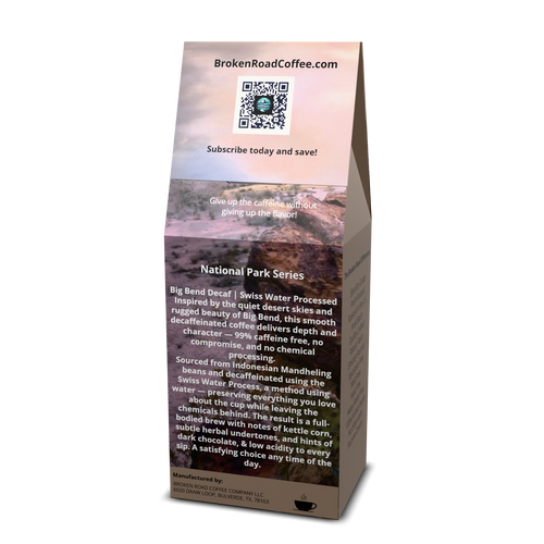 Big Bend - Swiss Water Decaffeinated Coffee
