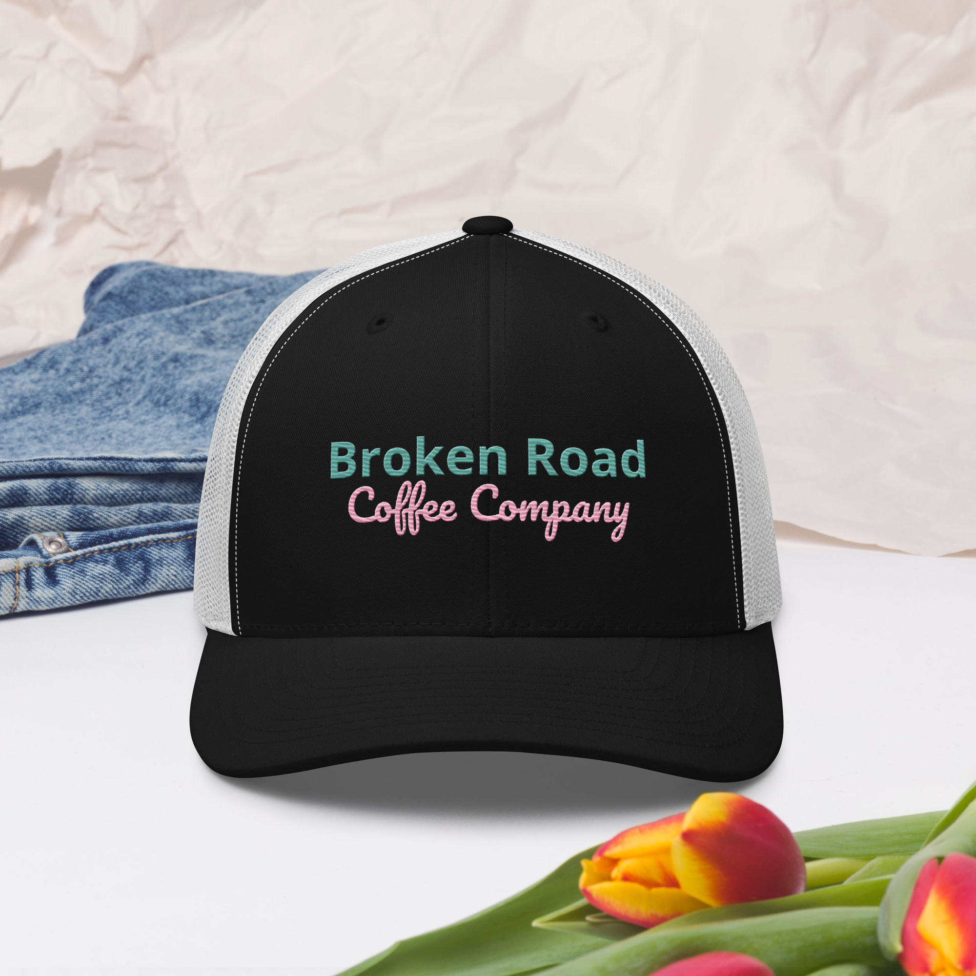 Trucker Cap pink print