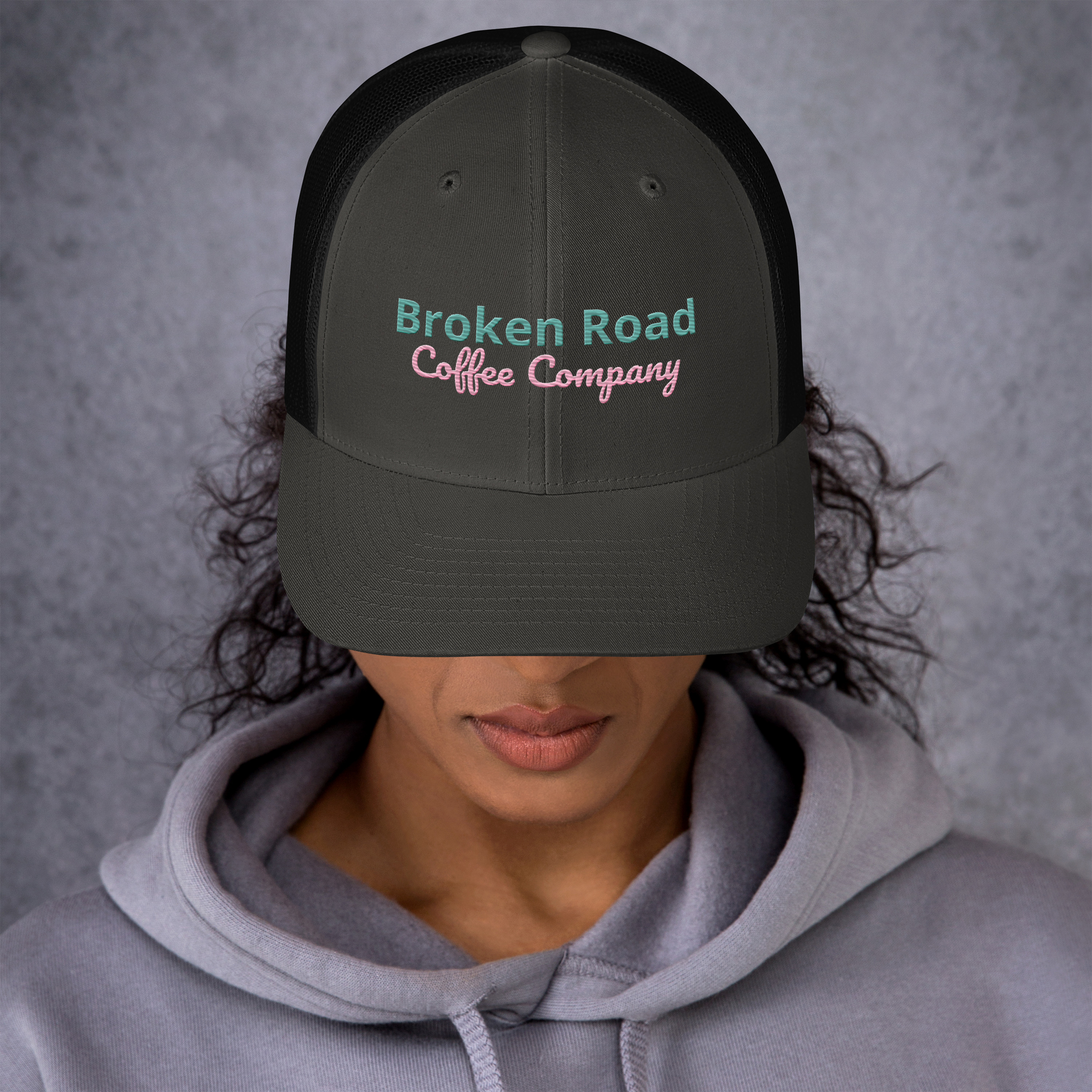 Trucker Cap pink print