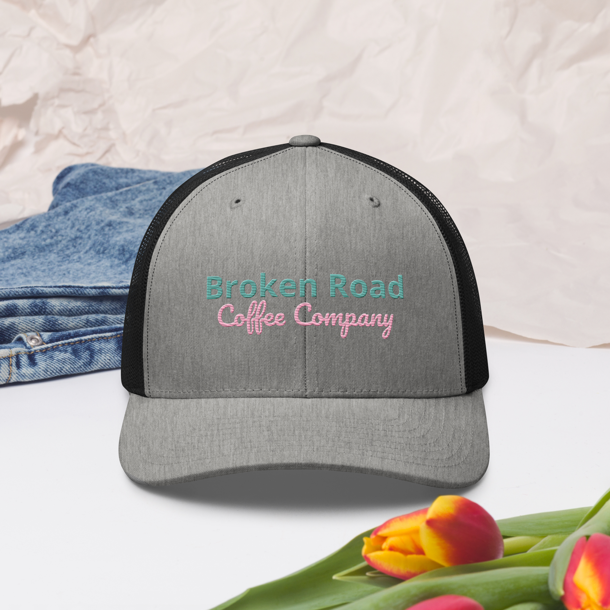 Trucker Cap pink print