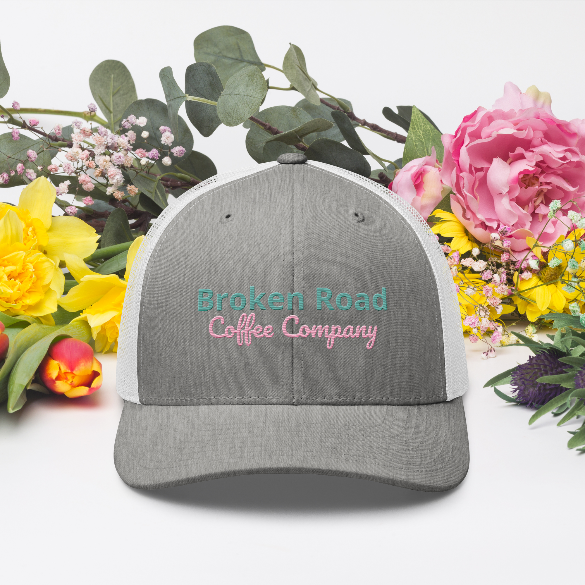 Trucker Cap pink print
