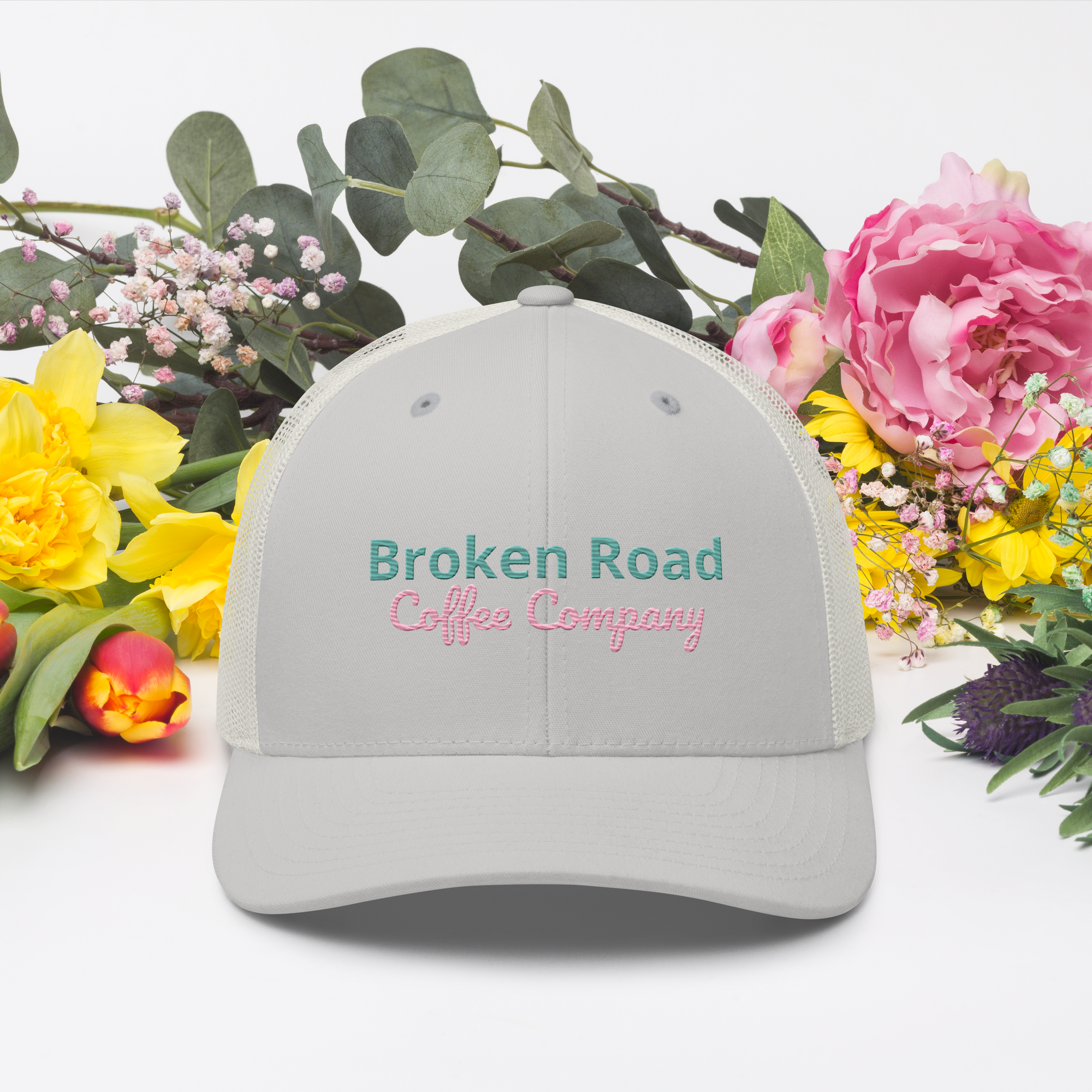 Trucker Cap pink print